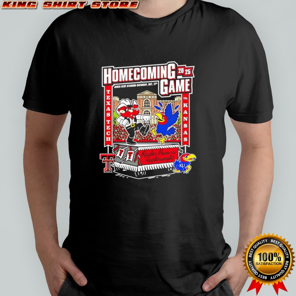 Texas Tech vs Kansas 2025 Homecoming Gameday poster shirt