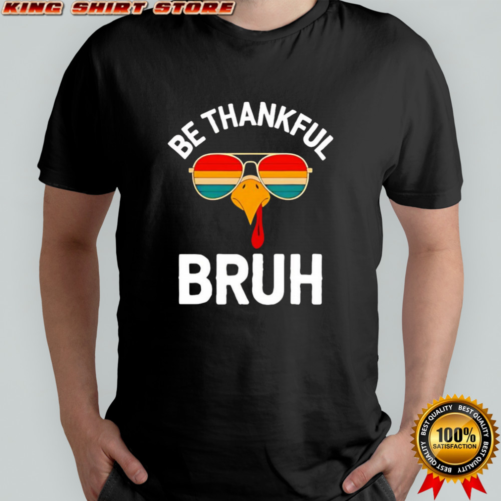 Thanksgiving thankful turkey boys shirt