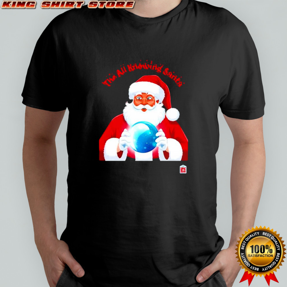 The All Knowing Santa Crystal Ball Magic Holiday shirt