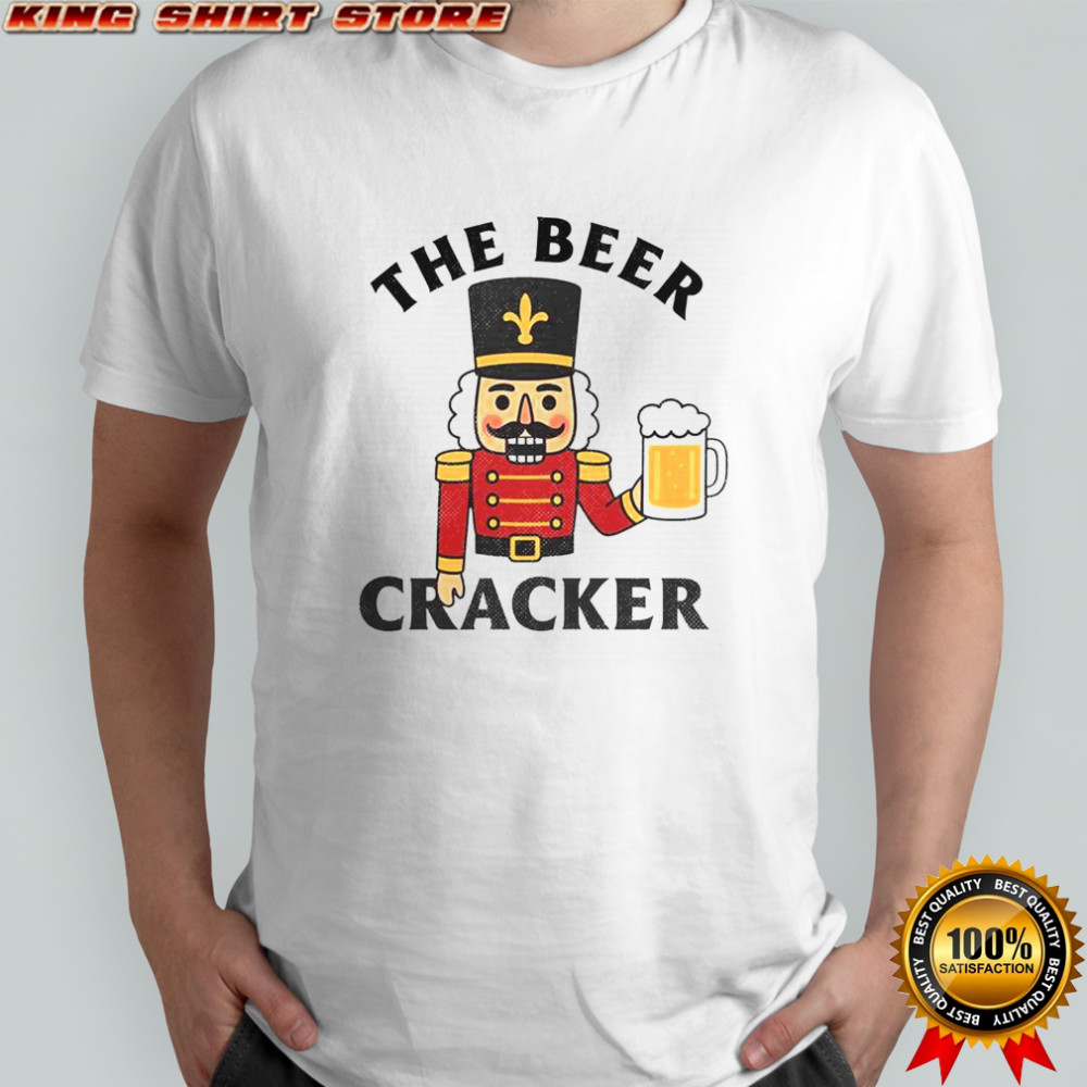 The Beer Cracker Nutcracker Christmas T-Shirt