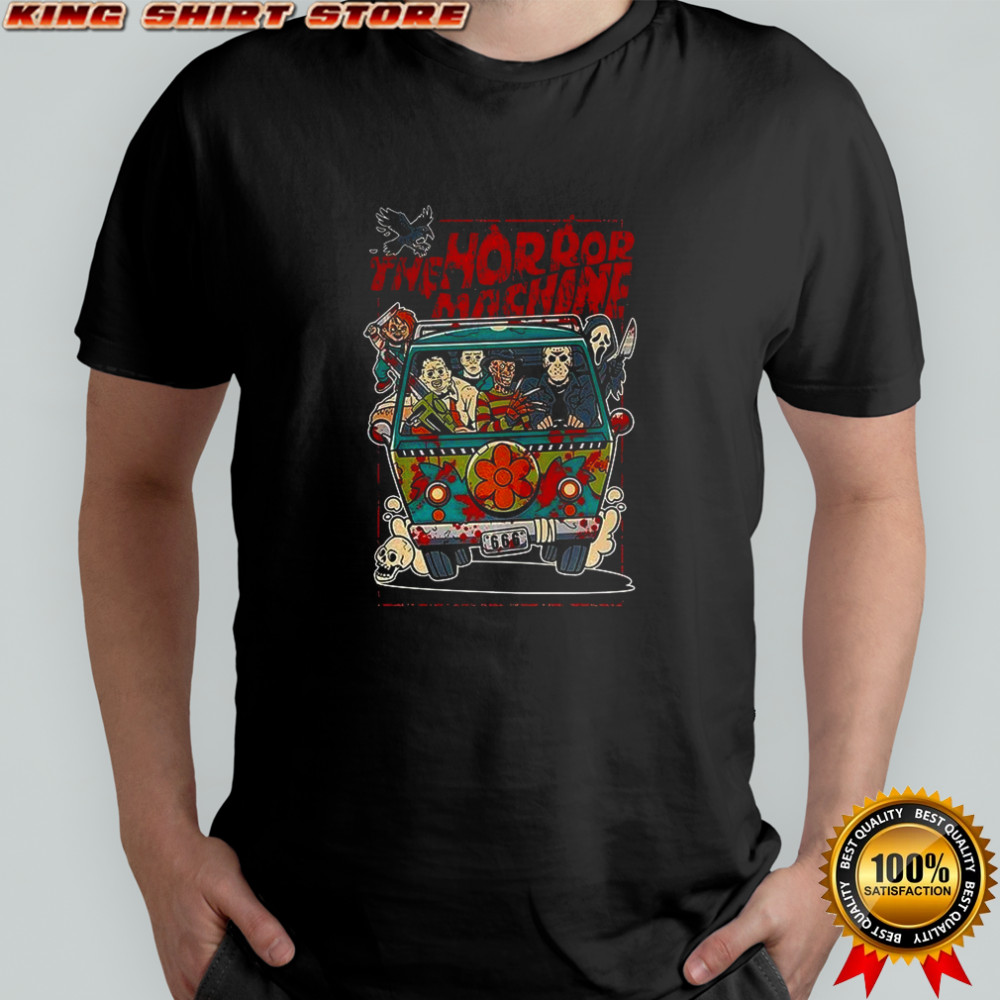 The horror machine Mystery Machine Scooby-Doo parody Halloween shirt