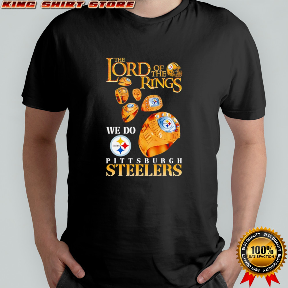 The Lord of the Rings x Pittsburgh Steelers football team logo shirt