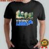 The Mount Rushmore of Detroit Lions are Barry Sanders Calvin Johnson Herman Moore Dick Lane shirt