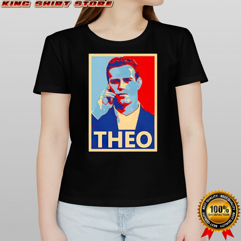 Theo epstein in action signed by artist print shirt