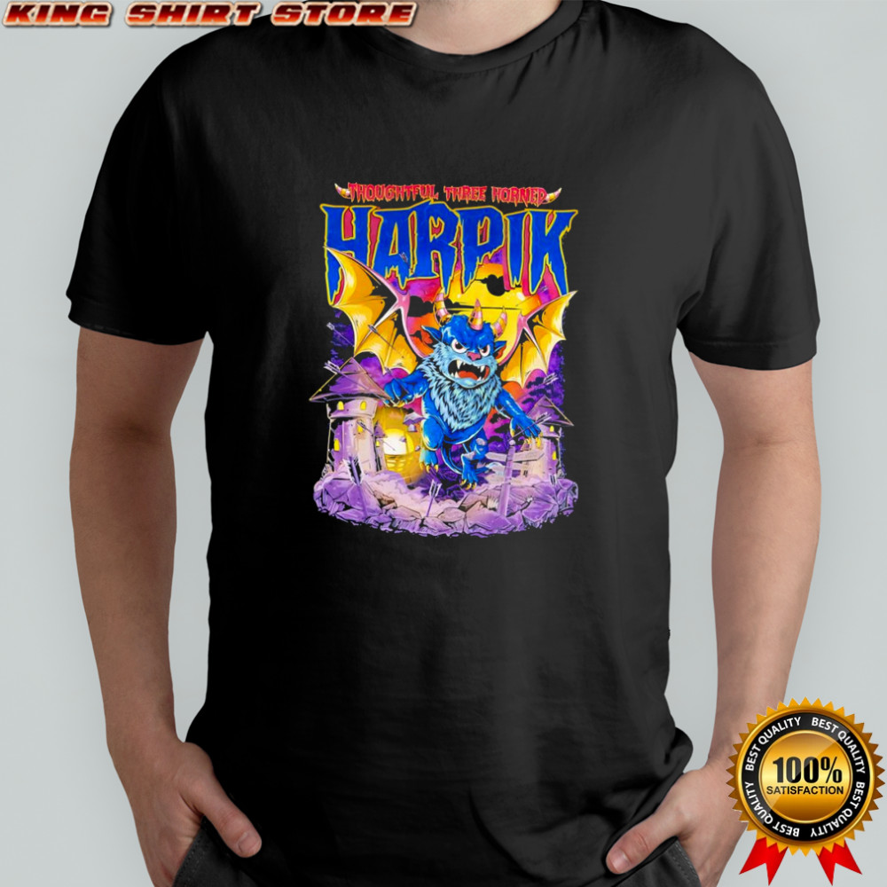 Thoughtful three horned Harpik shirt