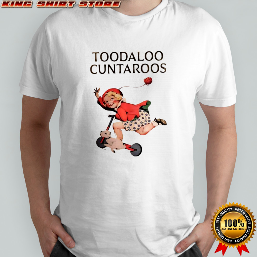 Toodaloo Cuntaroos a little girl riding a scooter with a dog T-shirts