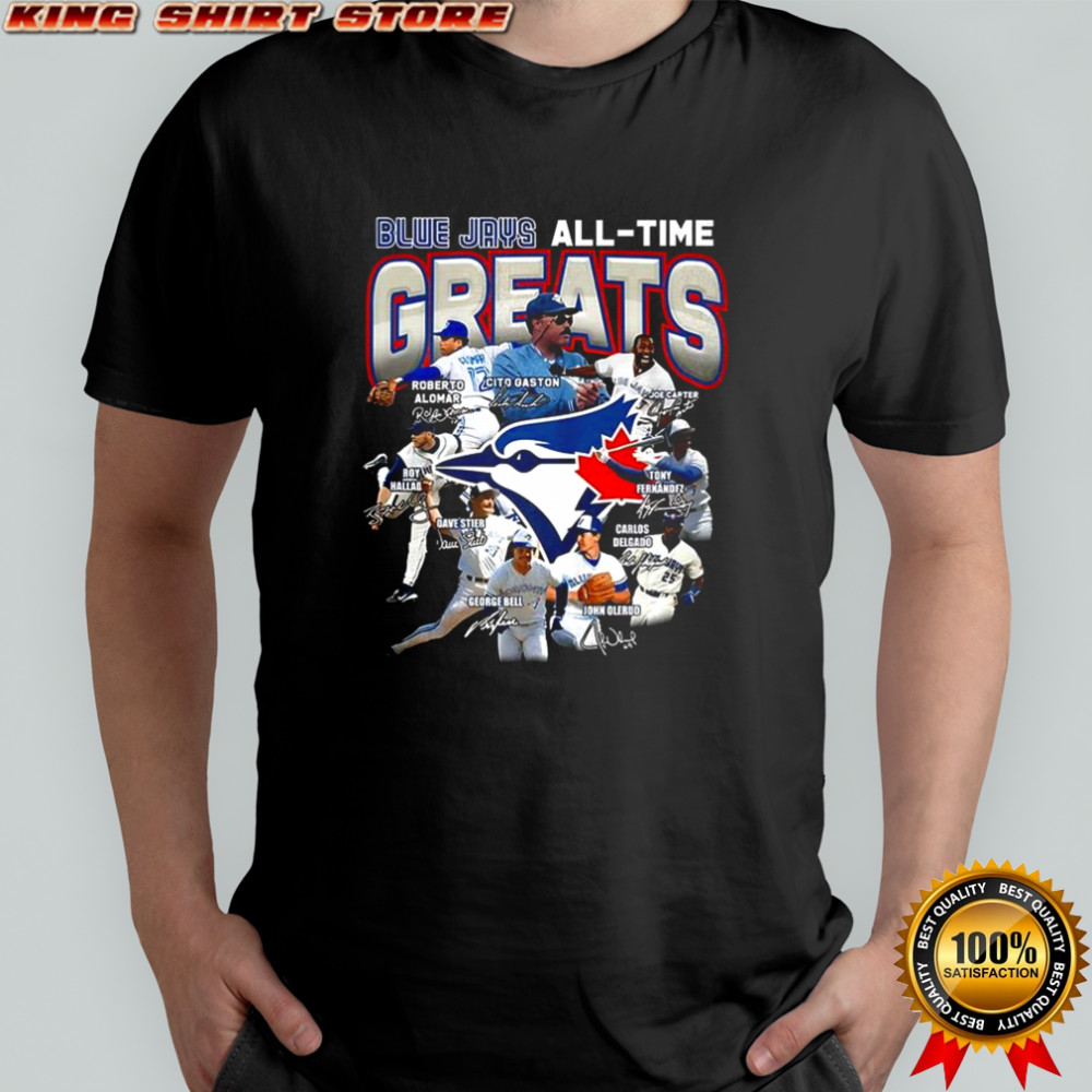 Toronto Blue Jays baseball All tiem greats player signature shirt