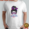 Toronto Blue Jays Girl Messy Bun Glasses shirt