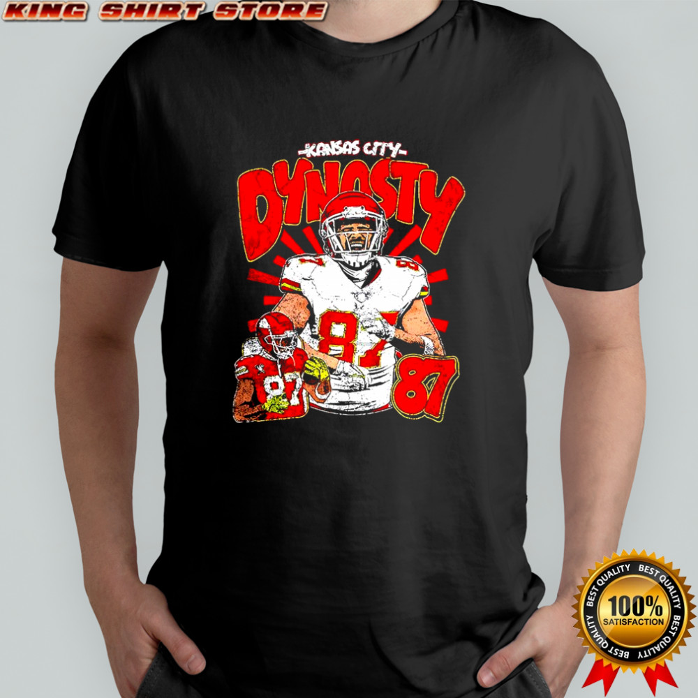 Travis Kelce Kansas City Chiefs football Kelce Dynasty 87 shirt