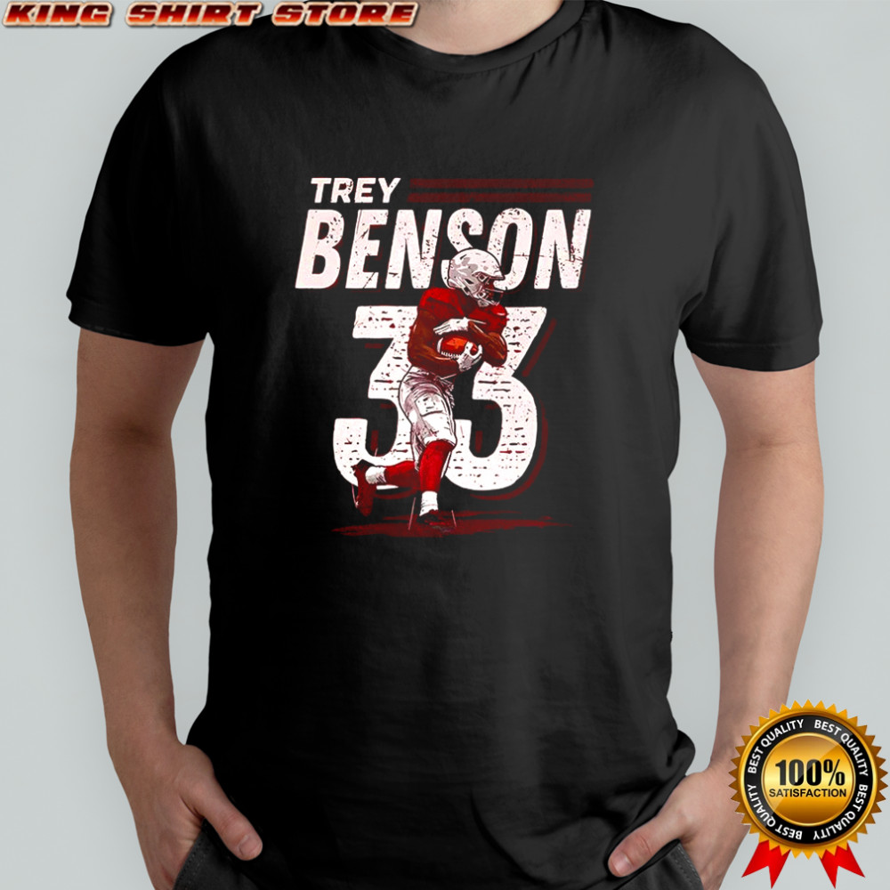 Trey Benson Arizona Cardinals baseball dash number 33 shirt