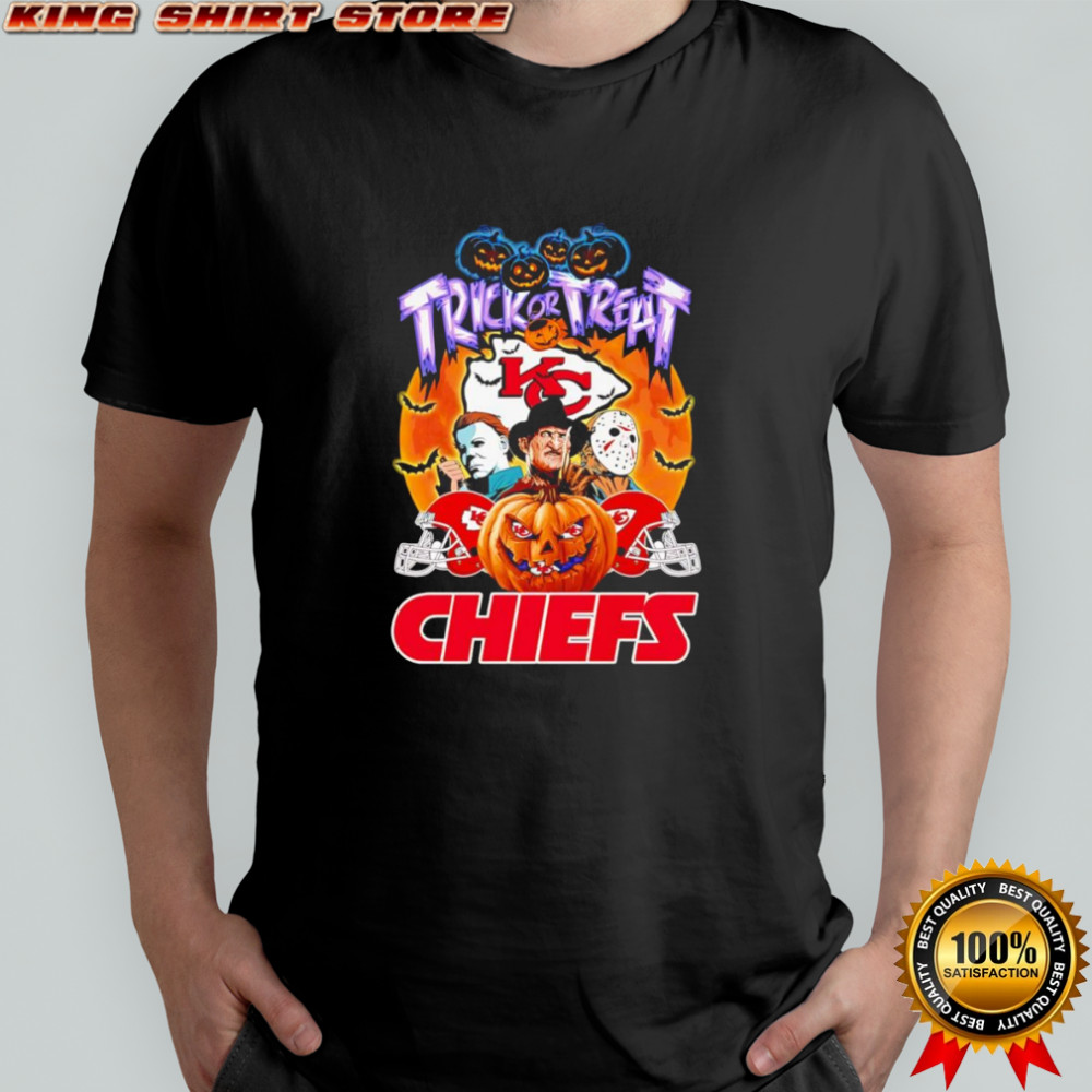 Trick or treat Kansas City Chiefs horror characters shirt