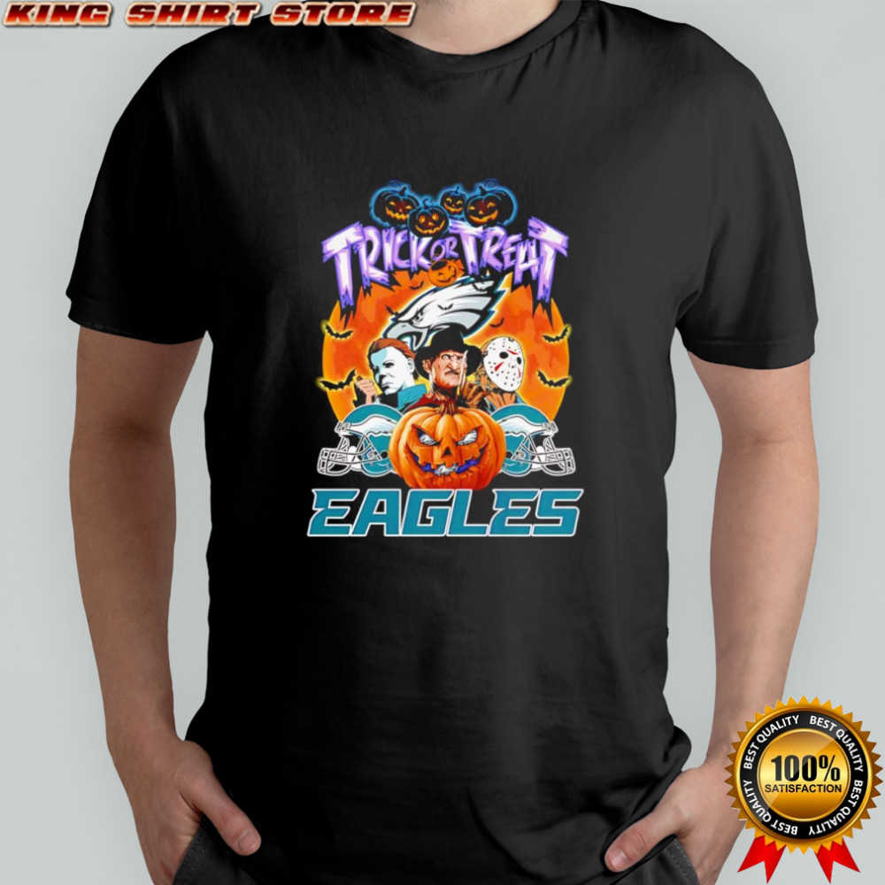 Trick or treat Philadelphia Eagles horror character shirt