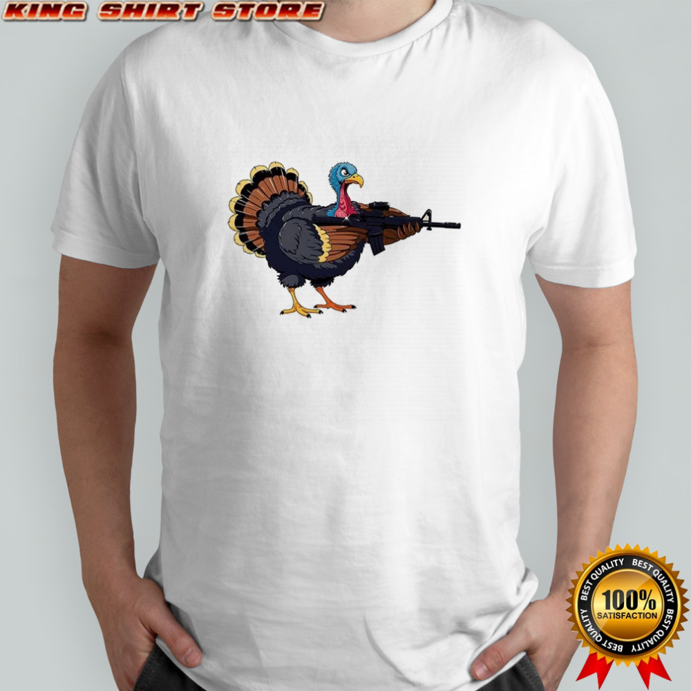 Triggered turkey ready to fight grapchic shirt