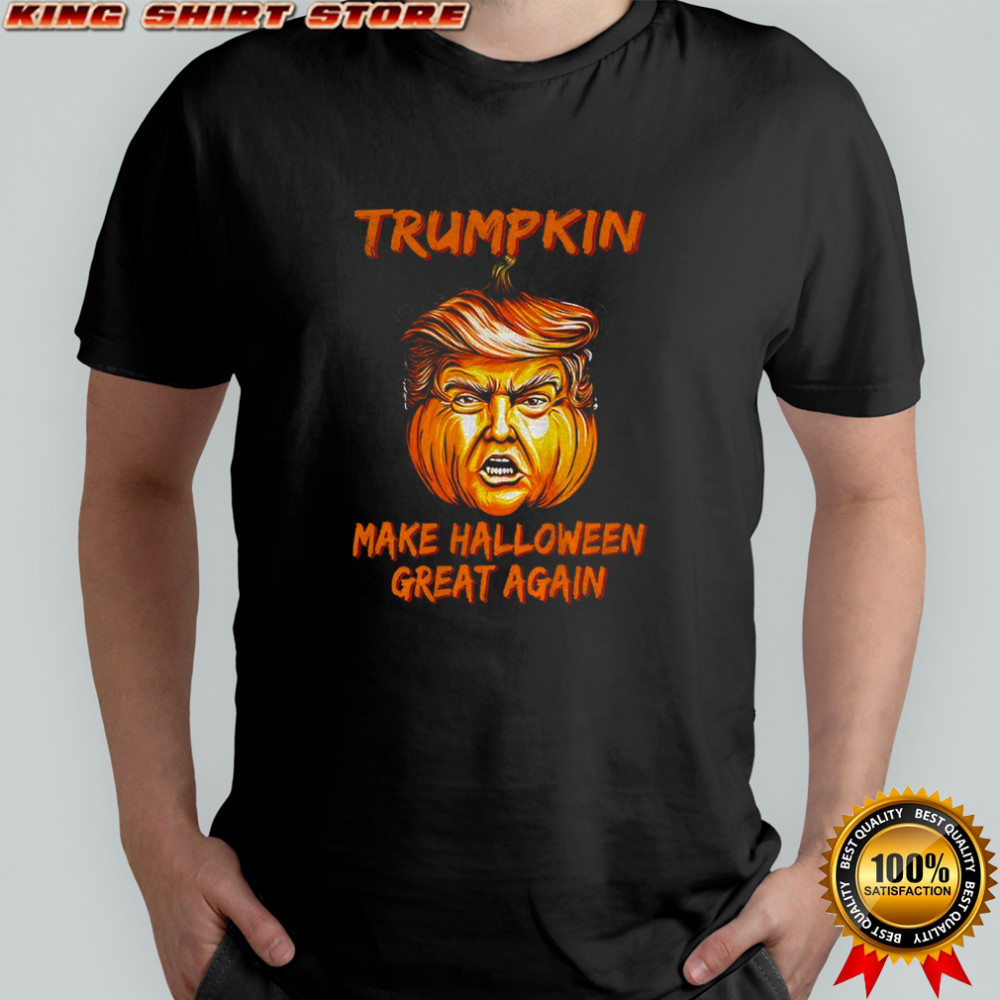 Trumpkin make Halloween Great Again Political Parody of Donald Trump shirt