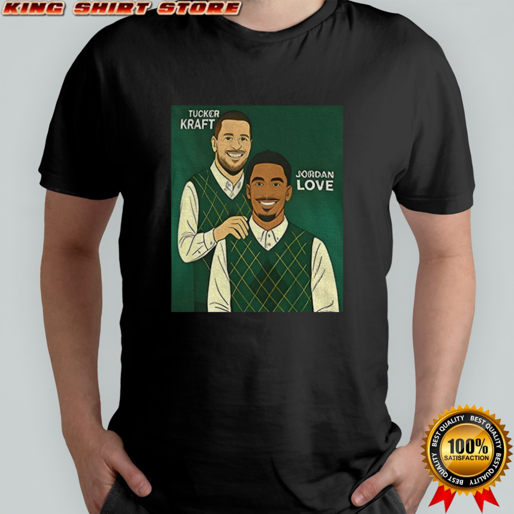 Tucker Kraft and Jordan Love Green Bay Packers Step Brother NFL Football cartoon shirt