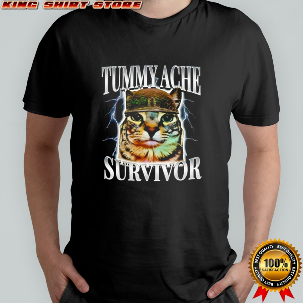 Tummy Ache Survivor Cat Shirt