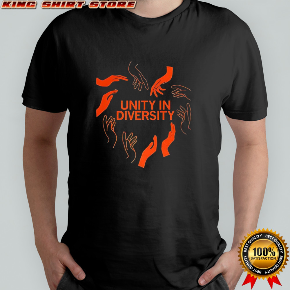 Unity in diversity hands shirt