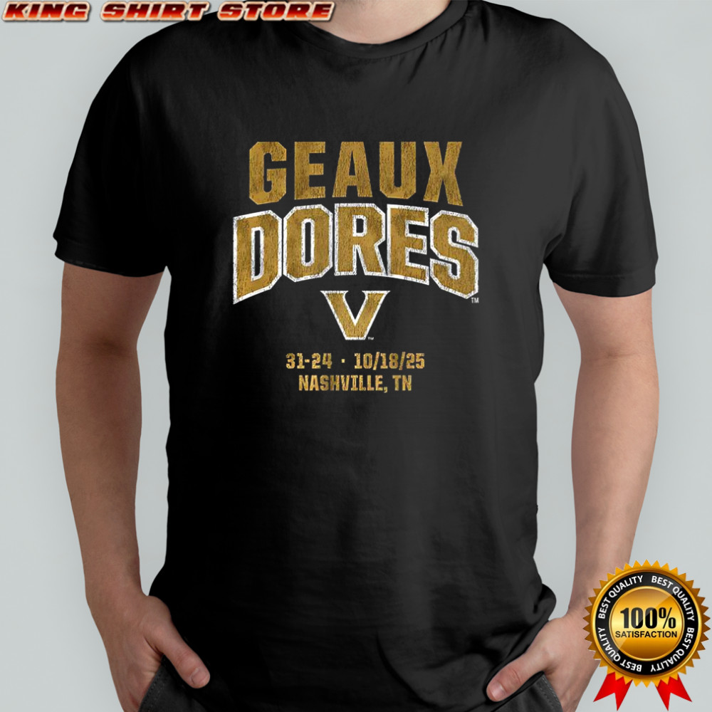Vanderbilt Commodores football Geaux Dores 2025 Nashville shirt