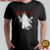 Vintage Halloween 67 Six Seven Spooky Ghost Graphic shirt