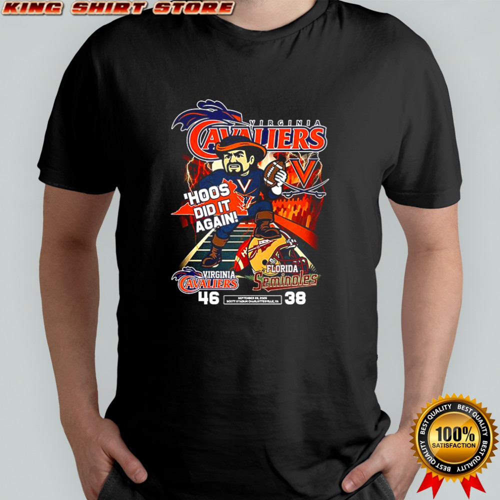 Virginia Cavaliers vs Florida State Seminoles 2025 Scott stadium mascot shirt