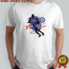 VJ Edgecombe Philadelphia 76ers NBA number 77 silhouette shirt
