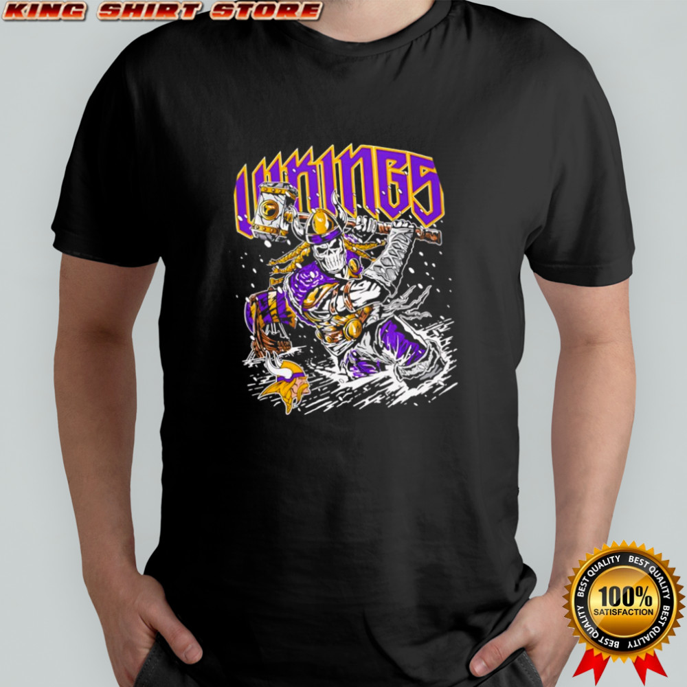 Warren Lotas x Blizzard Minnesota Vikings skeleton shirt