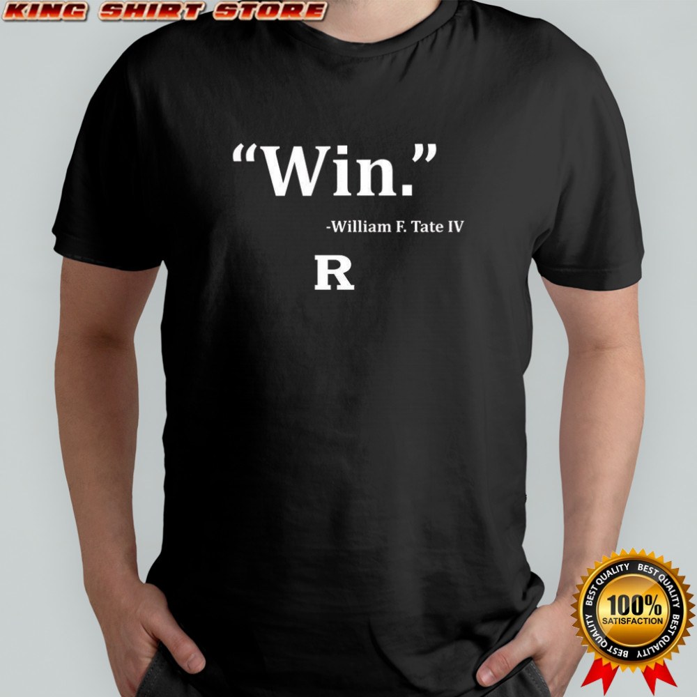 Win William F. Tate IV Rutgers Scarlet Knights football shirt