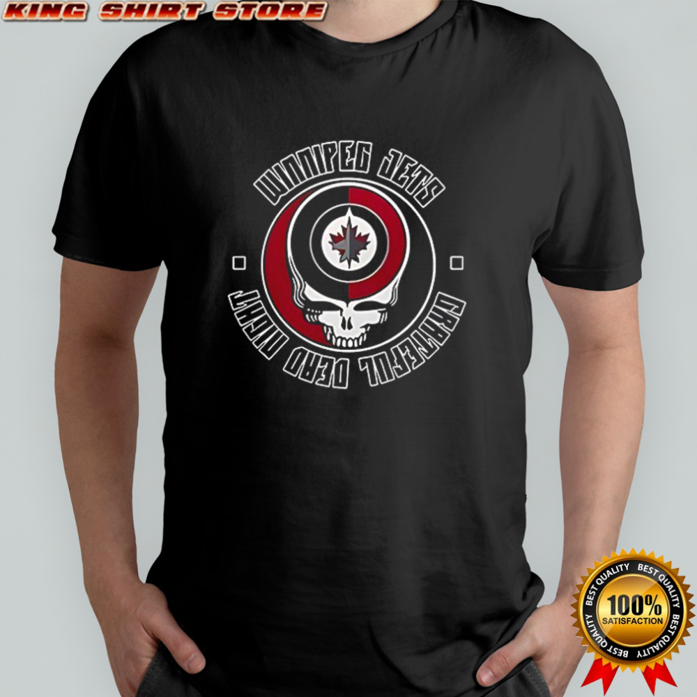 Winnipeg Jets Grateful Dead 60th anniversary logo shirt