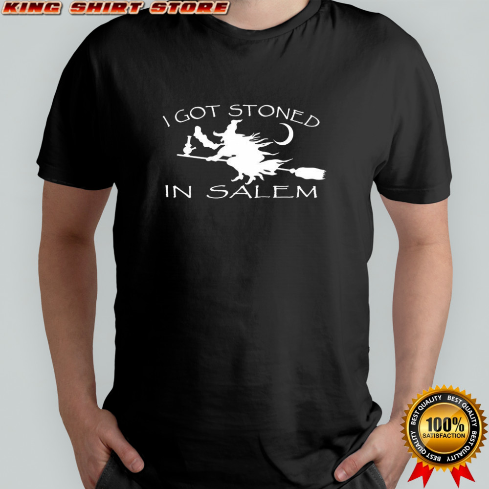 Witch I got Stoned in Salem Silhouette Halloween shirt