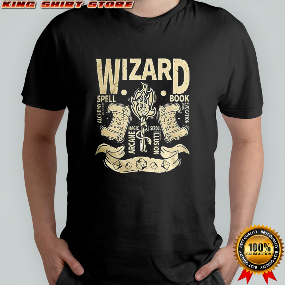 Wizard Grunge Dungeons and Dragons shirt