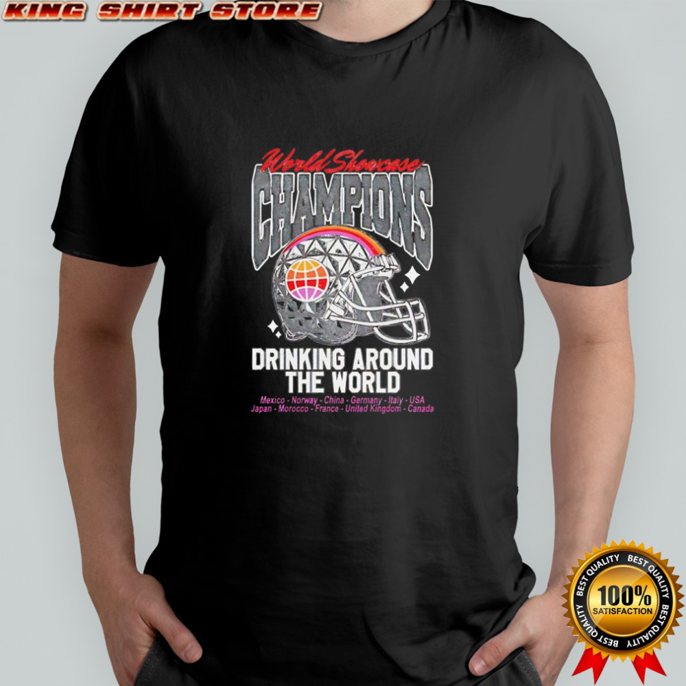 World Showcase Champions Drinking Around the World MVP helmet shirt