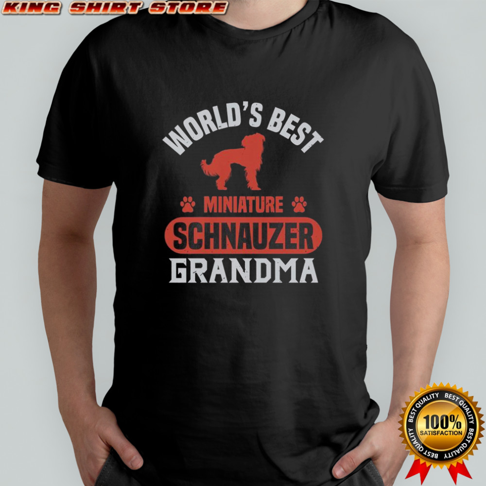 World’s Best Miniature Schnauzer Grandma T-Shirt