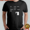 You know once I start I cannot stop myself Nin shirt