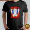 Zero Sugar White Monster hell yeah brother eagles wings America shirt
