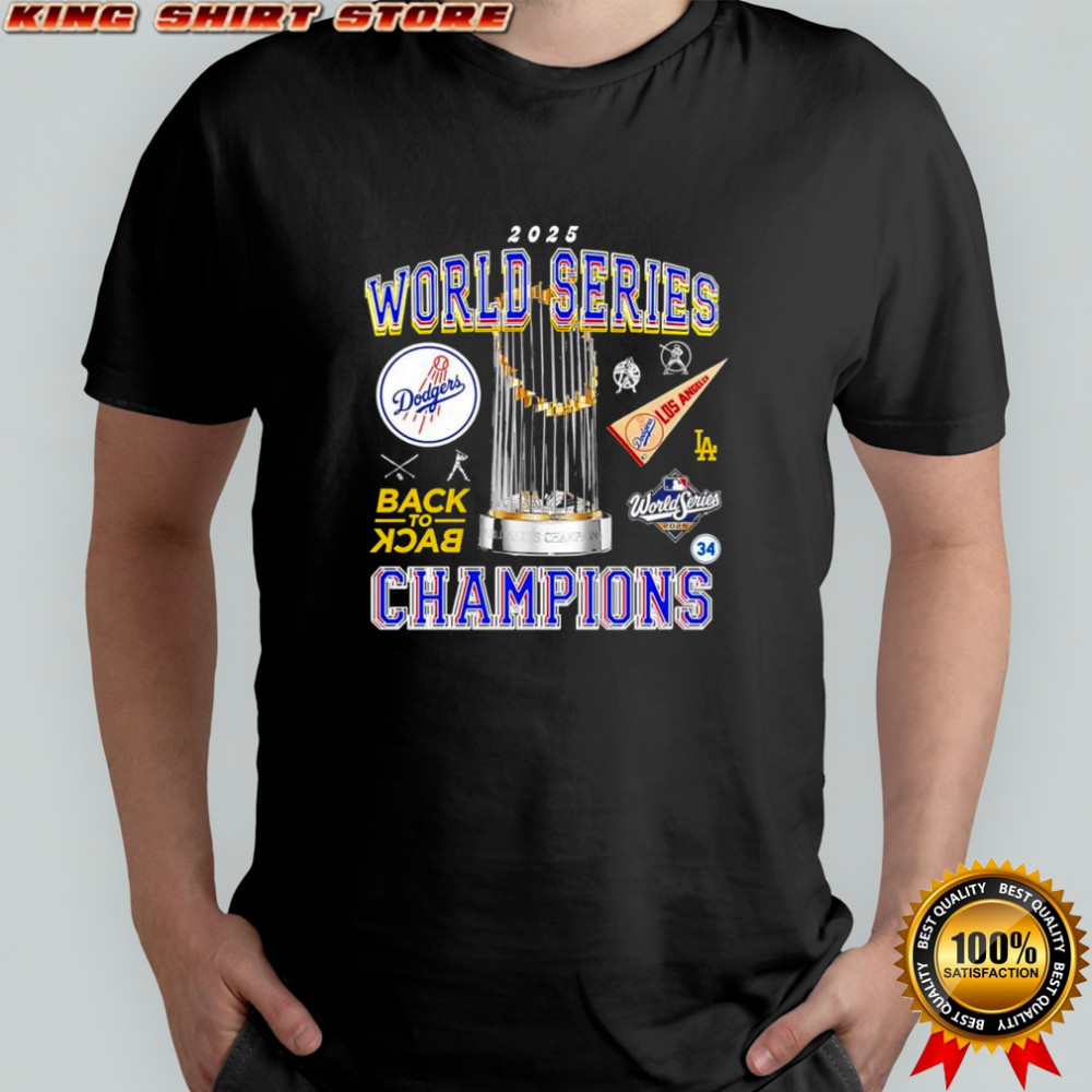 2025 World Series Champions Dodgers Los Angeles Dodgers back-to-back shirt