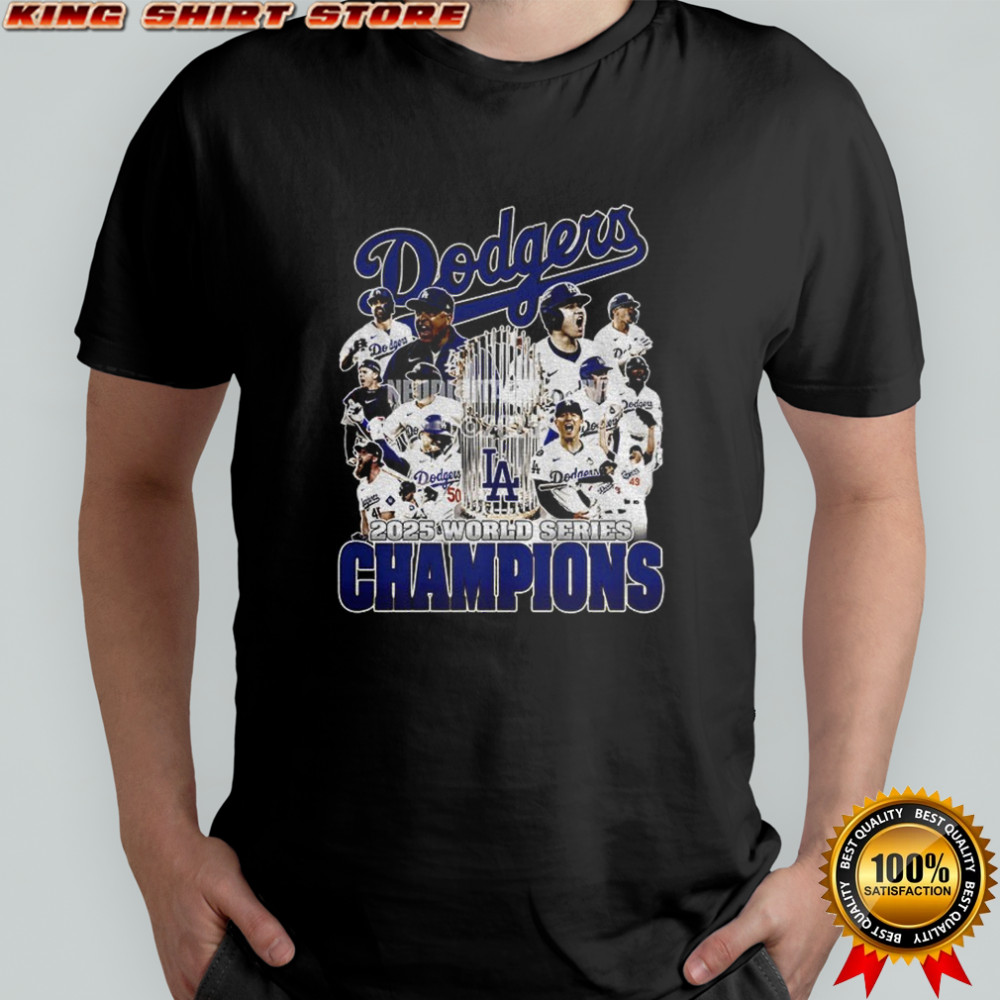 2025 World Series Trophy Los Angeles Dodgers MLB Champions graphic shirt