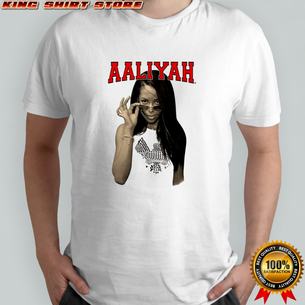 Aaliyah retro poster shirt