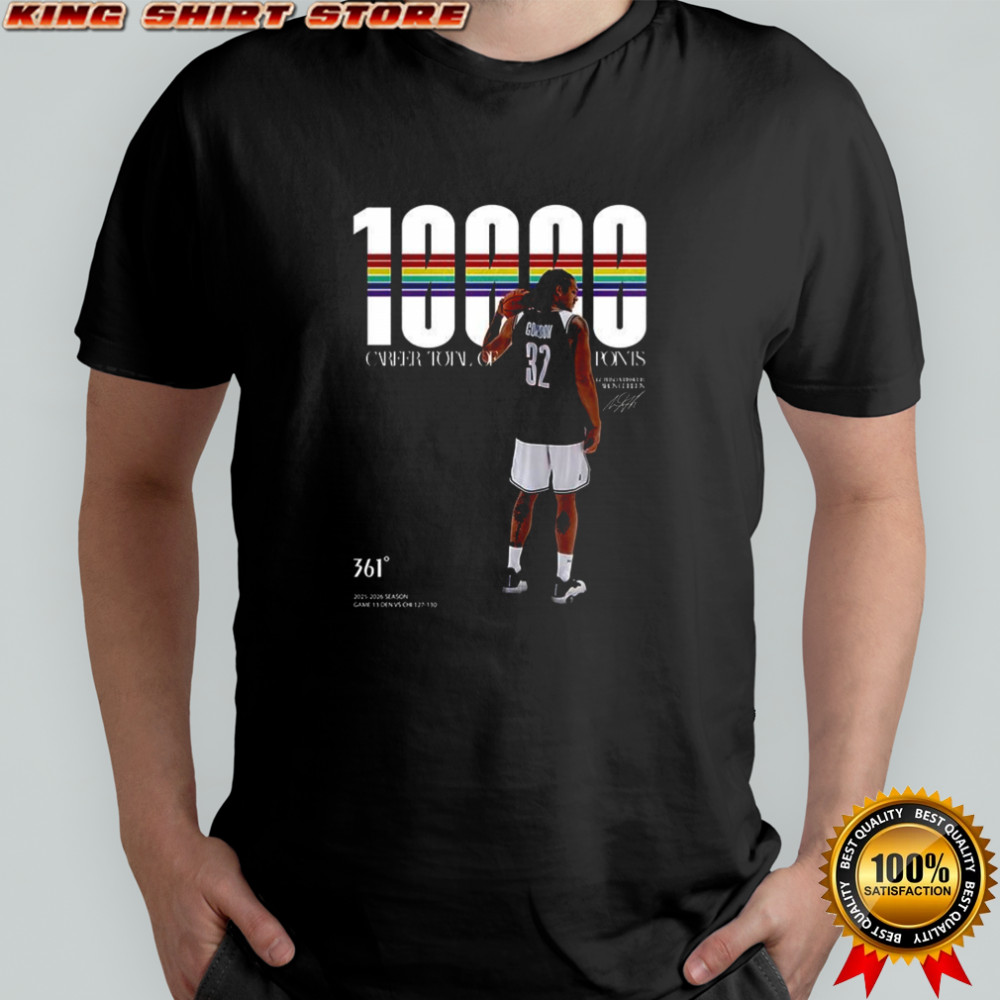 Aaron Gordon 10k Points career totai of ponts shirt