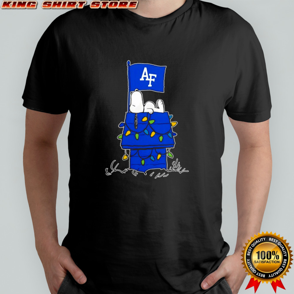 Air Force Falcons Snoopy house holiday lights shirt