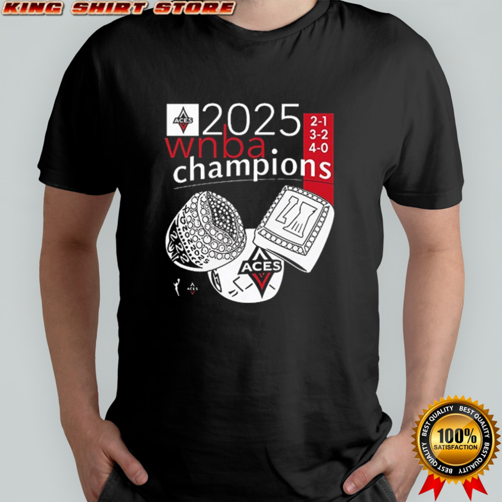 A’ja Wilson Las Vegas Aces 2025 NBA champions 3 time re’gression year shirt