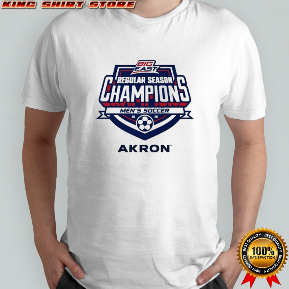 Akron Men’s Soccer Big East 2025 Regular Season Champions T-shirt