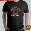 Alex Karaban UConn Huskies basketball name number 11 ball shirt