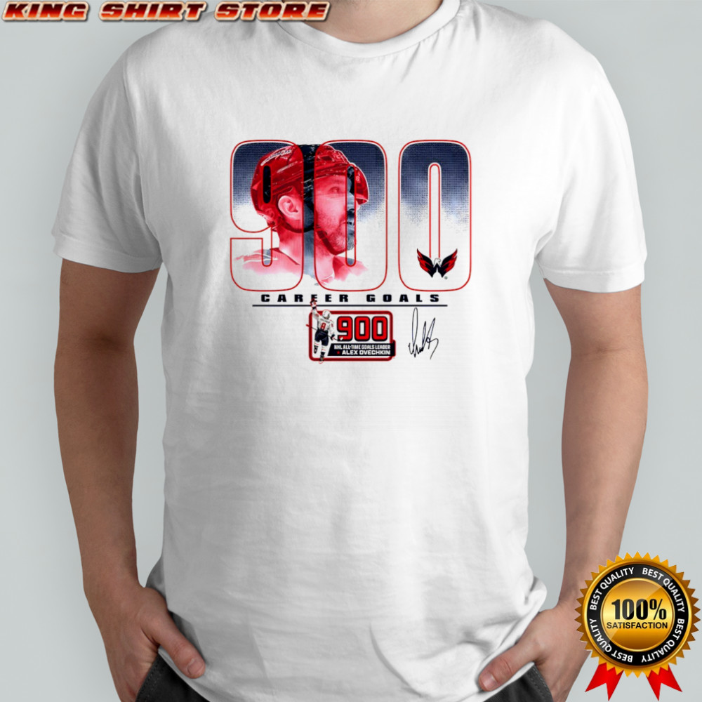 Alexander Ovechkin Washington Capitals 900th Career Goal signature shirt