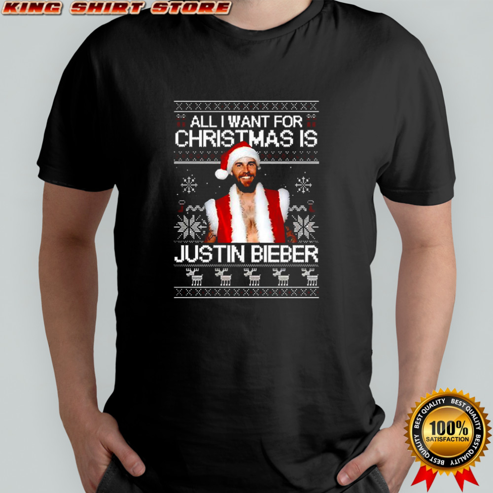 All I want for Christmas is Justin ugly shirt