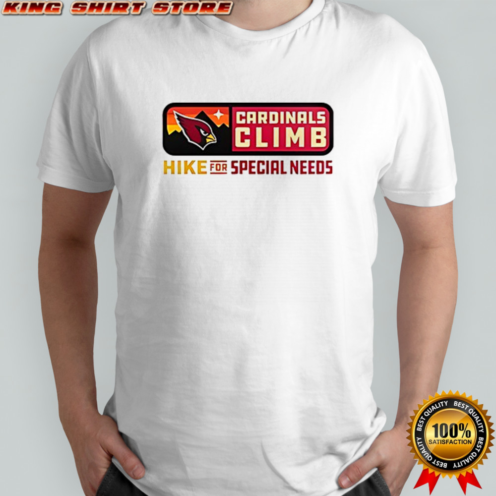 Arizona Cardinals hike for special needs logo shirt