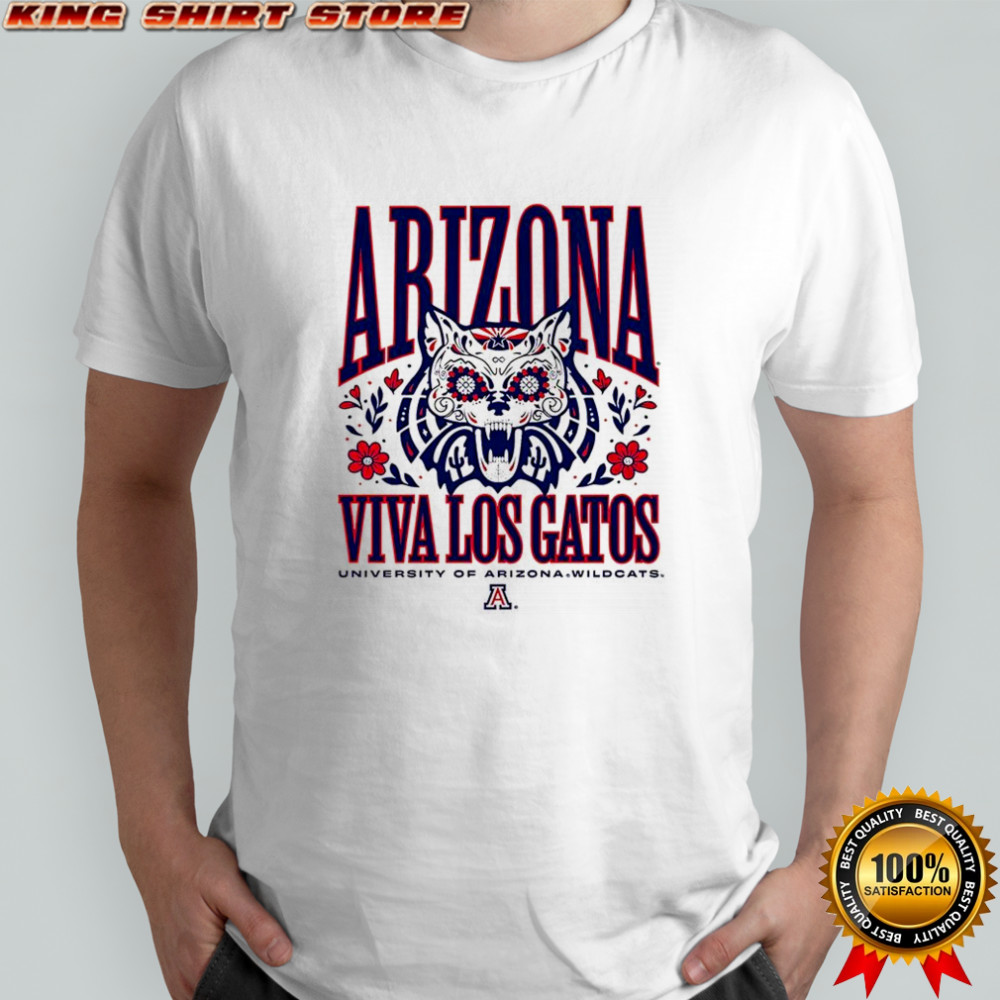 Arizona Wildcats Viva Los Gatos Día de los Muertos shirt