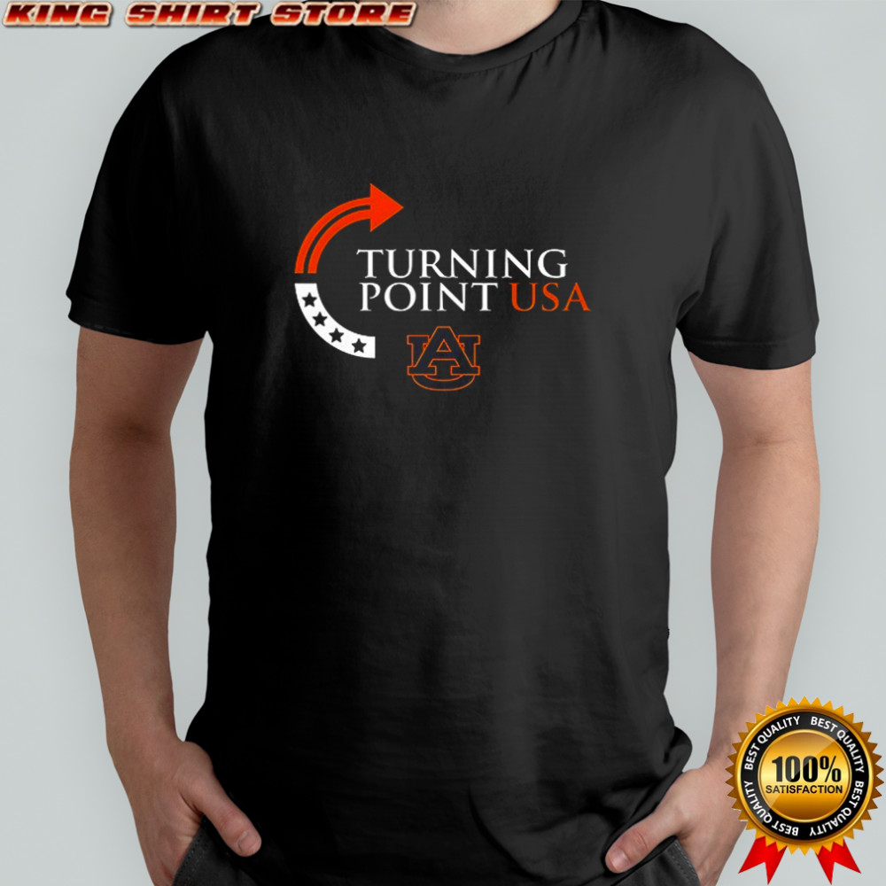 Auburn Tigers x Charlie Kirk turning point USA logo shirt