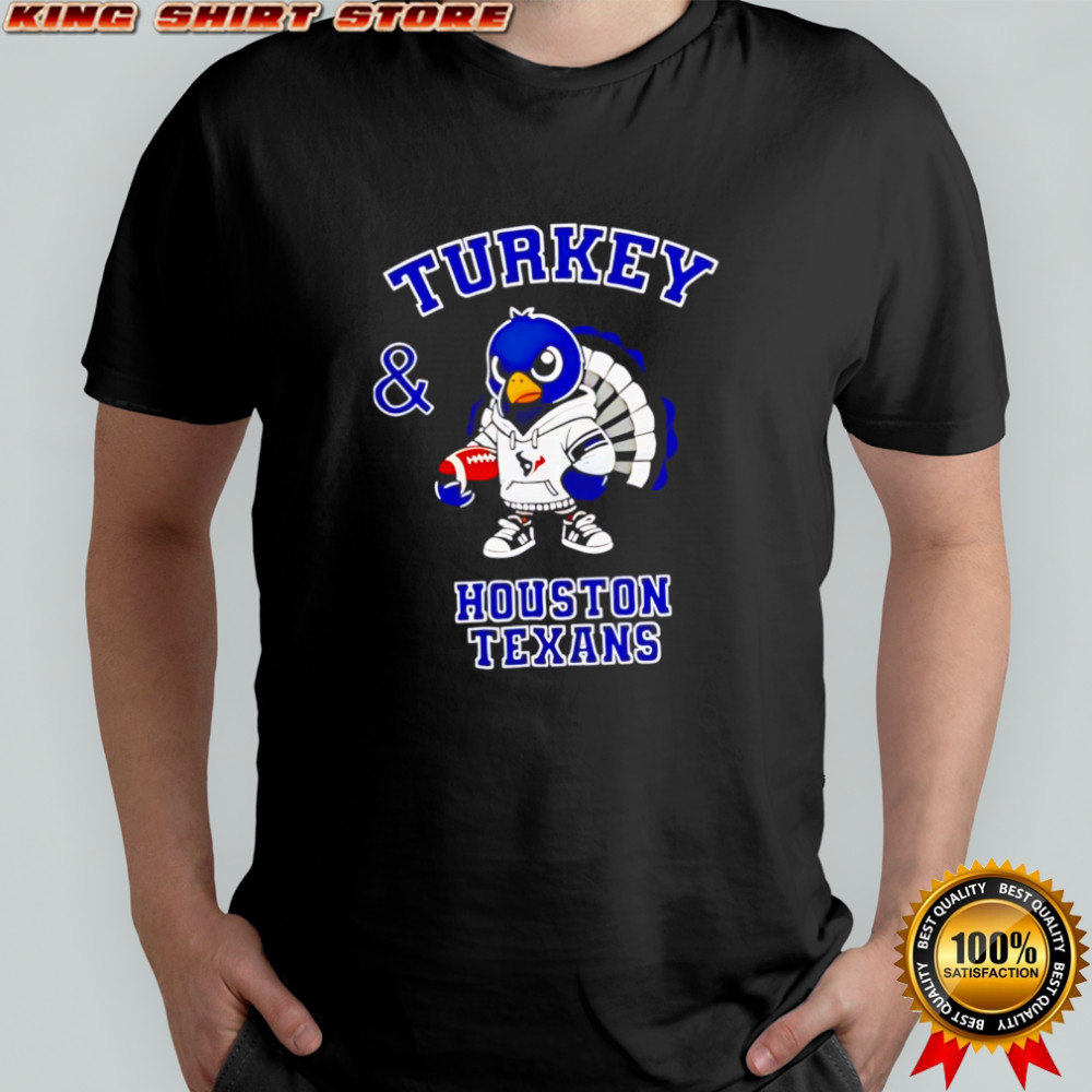 Awesome Turkey and Houston Texans Football NFL Happy Thanksgiving shirt