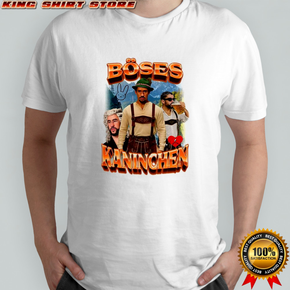 Bad Bunny Böses Kaninchen traditional Bavarian costume shirt