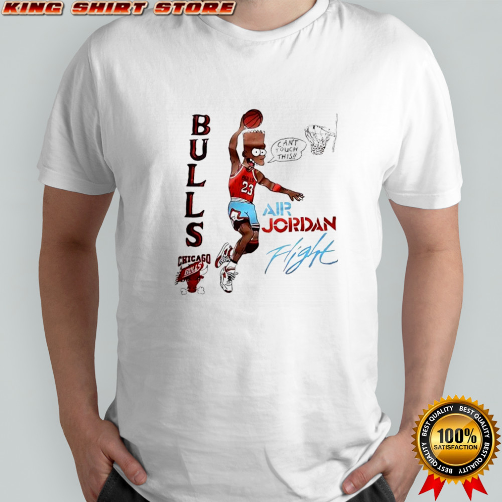 Bart Simpson x Michael Air Jordan of the Chicago Bulls shirt